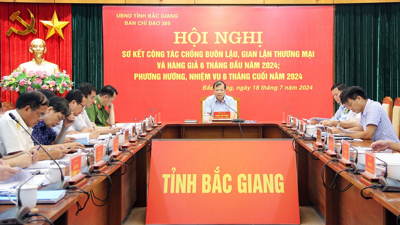Ban Chỉ đạo chống buôn lậu, gian lận thương mại và hàng giả tỉnh Bắc Giang triển khai nhiệm vụ 6 tháng cuối năm 2024 -0