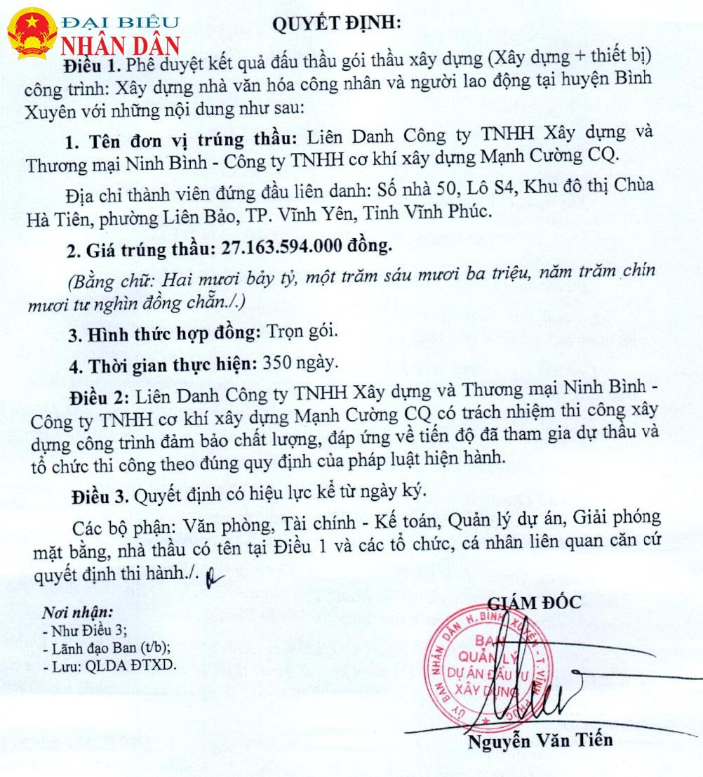 Vĩnh Phúc: Doanh nghiệp được nhận nhiều gói thầu đầu tư công có kết quả tiết kiệm cho ngân sách ở mức 
