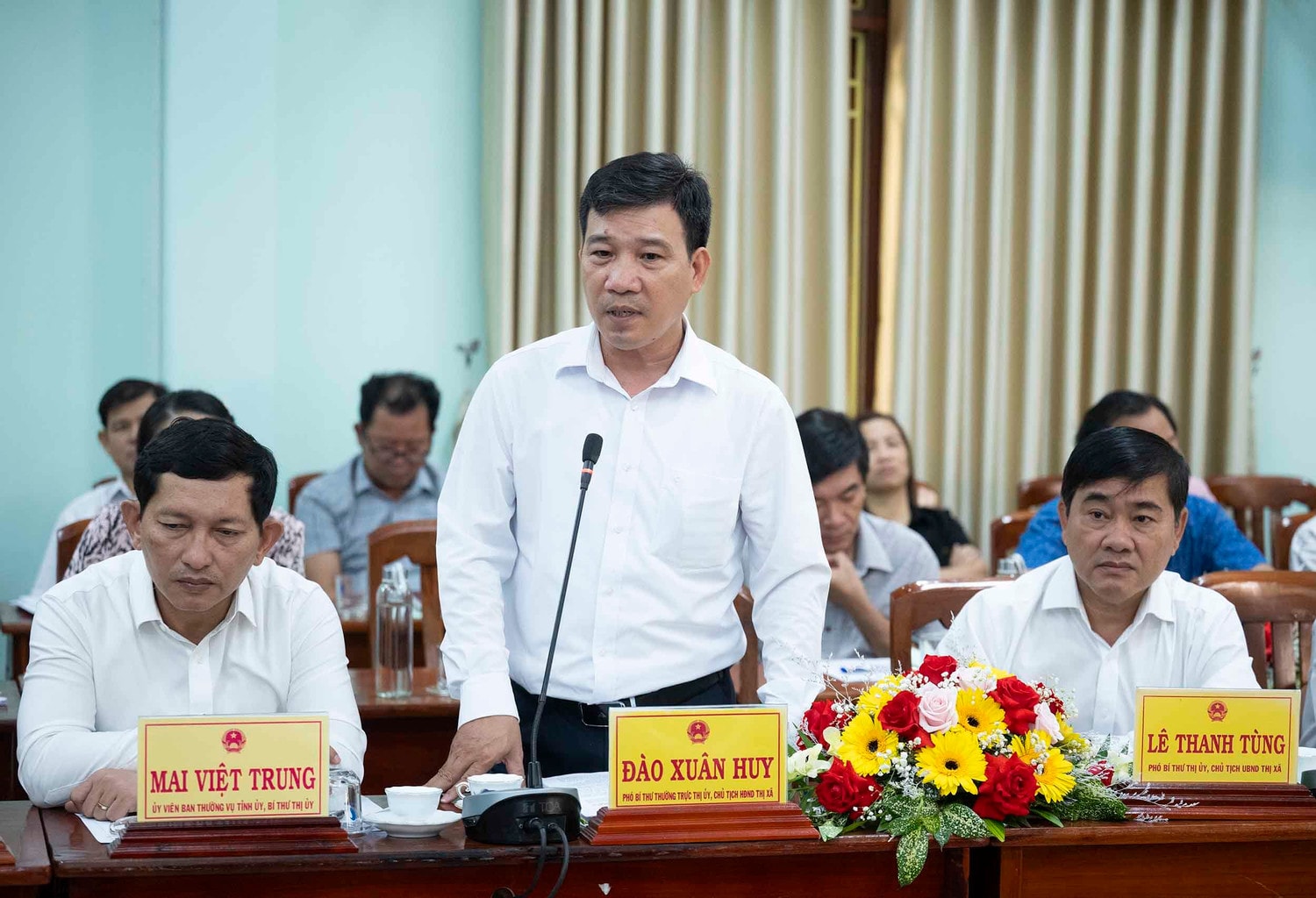 Phó Chủ tịch Quốc hội Trần Quang Phương chủ trì khảo sát kết quả triển khai và thi hành Luật Hoạt động giám sát của Quốc hội và HĐND tại thị xã An Nhơn