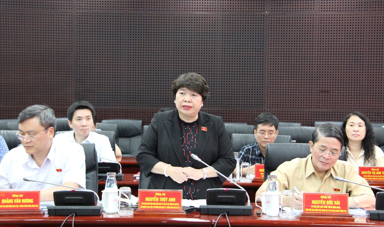 Chủ nhiệm Ủy ban Xã hội Nguyễn Thúy Anh - Phó trưởng Đoàn giám sát kết luận buổi làm việc Phó Chủ tịch Quốc hội Nguyễn Đức Hải dự cuộc làm việc với UBND TP. Đà Nẵng về quản lý thị trường bất động sản, nhà ở xã hội -0