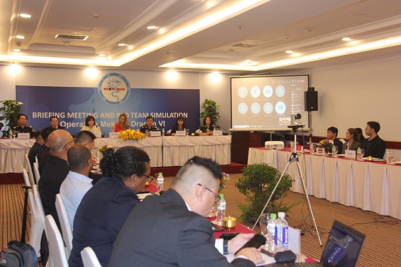 Quang cảnh Hội nghị khai mạc triển khai Chiến dịch Con Rồng Mê Kông giai đoạn 6 tại TP. Hồ Chí Minh. Ảnh: Tổng cục Hải quan