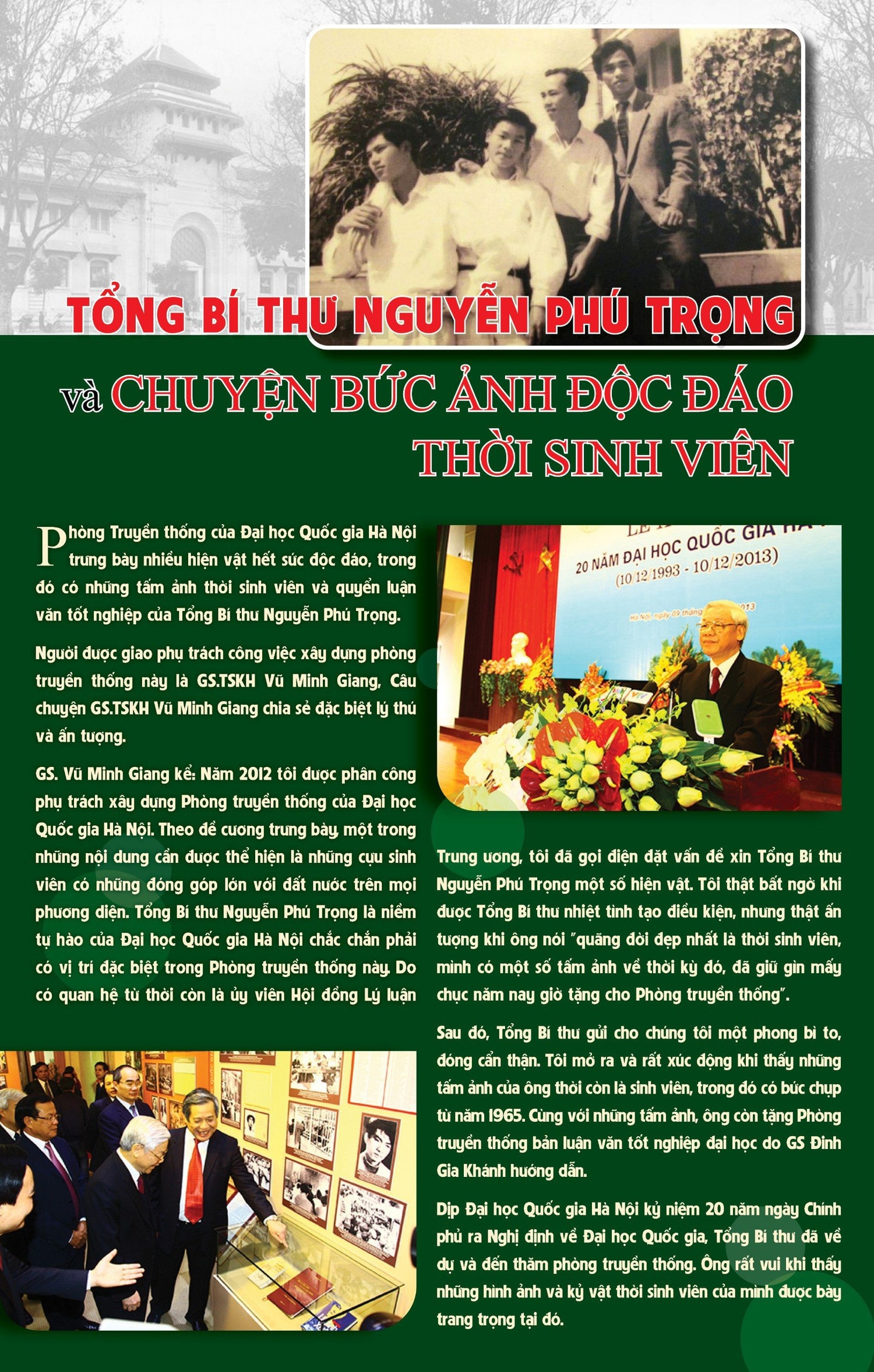 Những tình cảm đặc biệt của Tổng Bí thư Nguyễn Phú Trọng dành cho Đại học Quốc gia Hà Nội -0