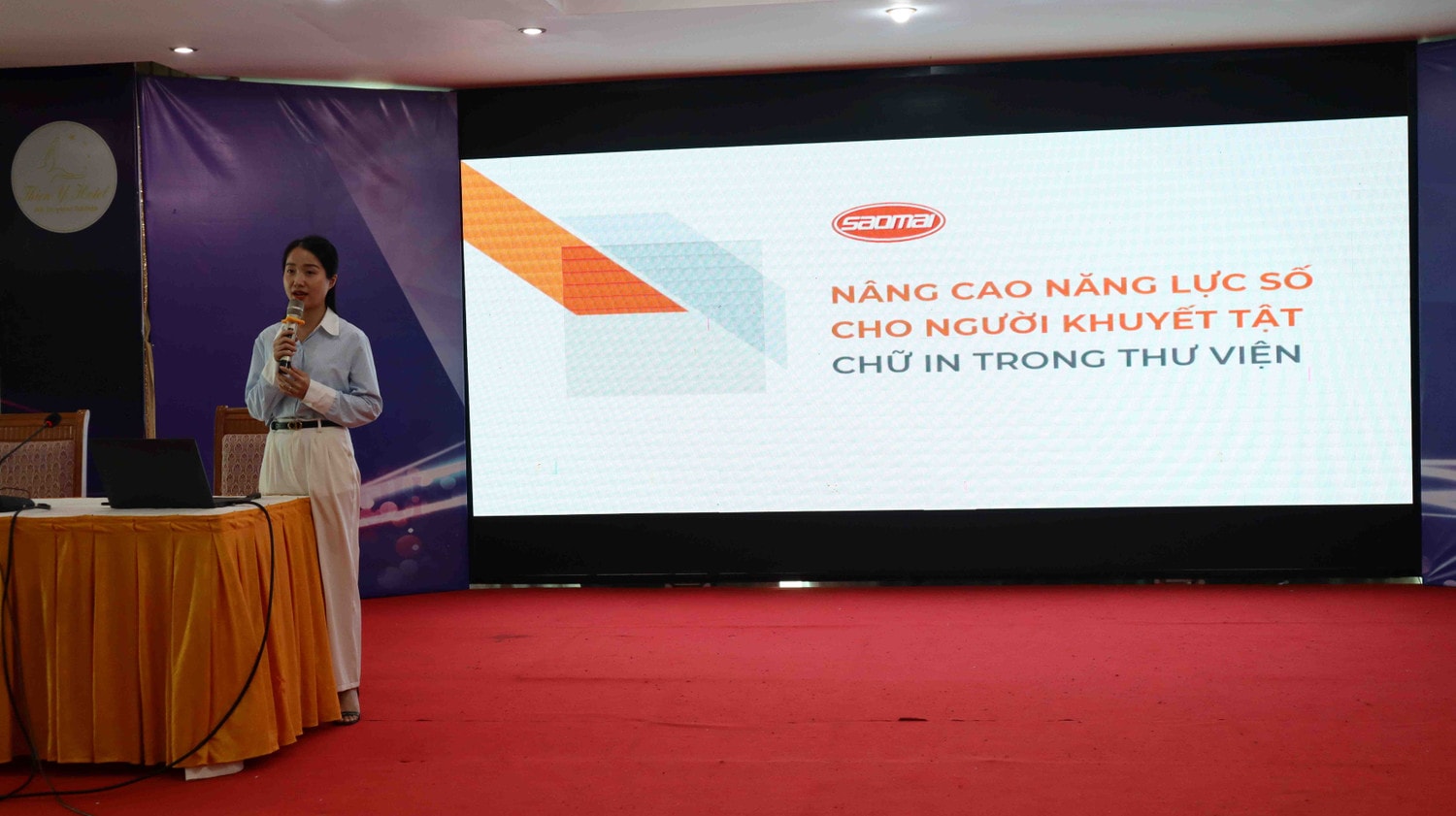 Chương trình giúp đội ngũ cán bộ thư viện nắm được kiến thức, kỹ năng cho công tác sản xuất, chuyển dạng nội dung tài liệu Tập huấn Chuyển đổi số trong lĩnh vực thư viện khu vực miền Bắc -0