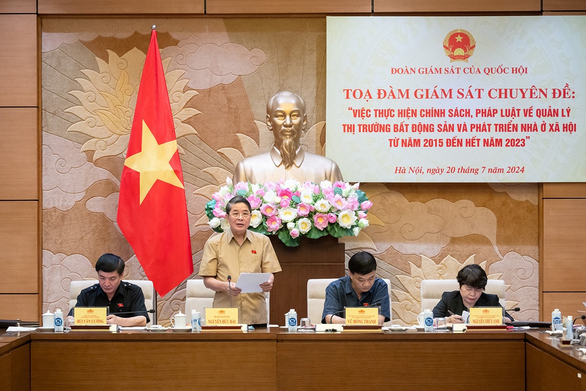 Phó Chủ tịch Quốc hội Nguyễn Đức Hải dự Tọa đàm về quản lý thị trường bất động sản và phát triển nhà ở xã hội -1
