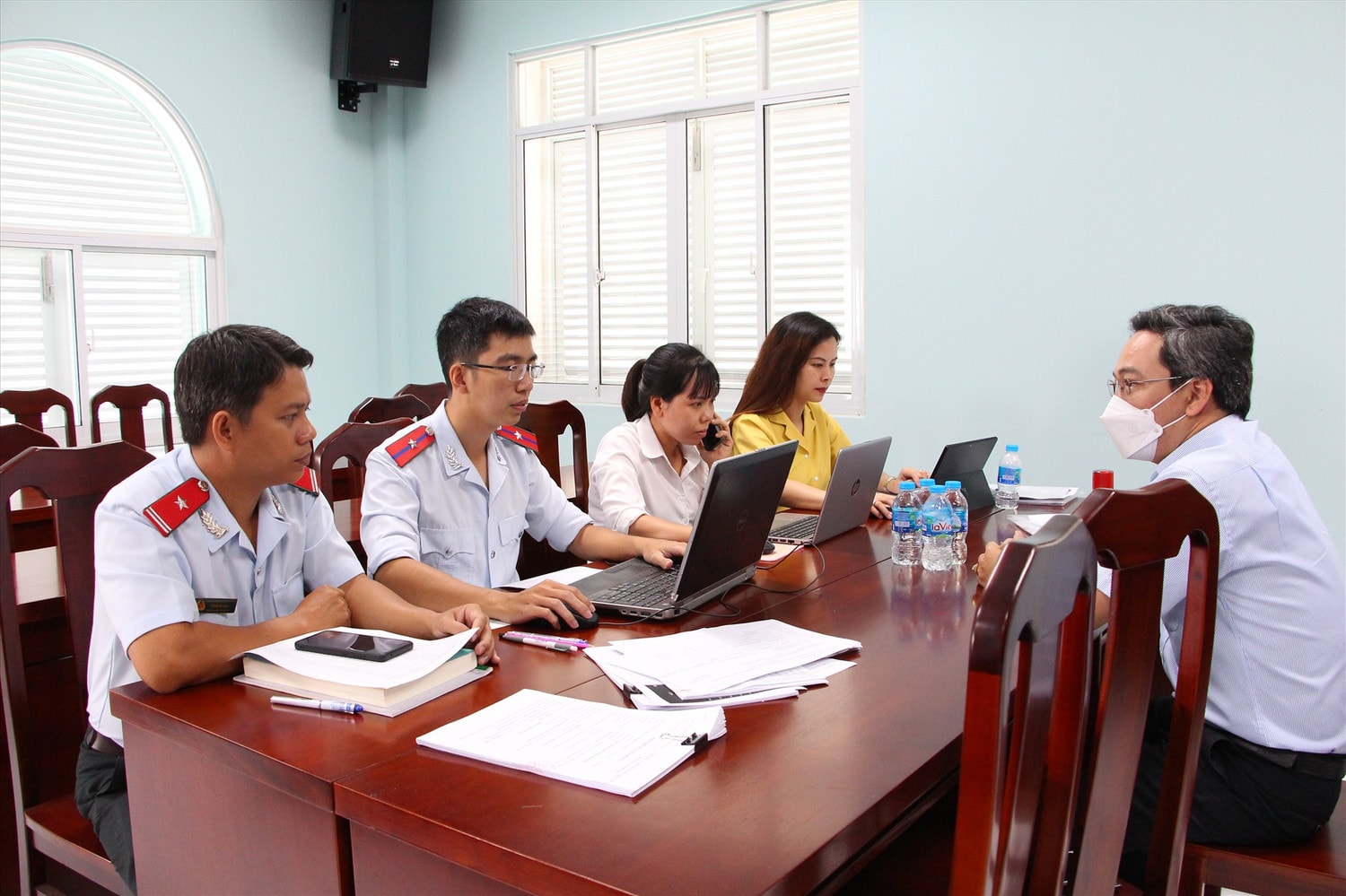 Tăng cường thanh, kiểm tra để phát hiện kịp thời tình trạng chậm đóng, xử phạt hành vi trốn đóng. Ảnh: BH