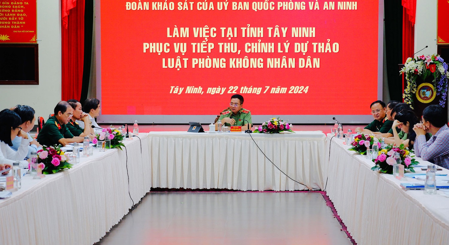 Đoàn khảo sát của Ủy ban Quốc phòng và An ninh làm việc với UBND tỉnh Tây Ninh -0