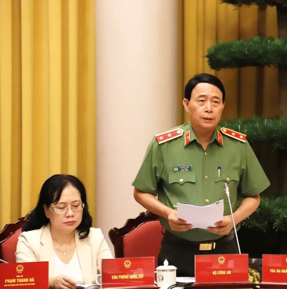 Thứ trưởng Bộ Công an, Trung tướng Lê Quốc Hùng - Ảnh H.Ngọc