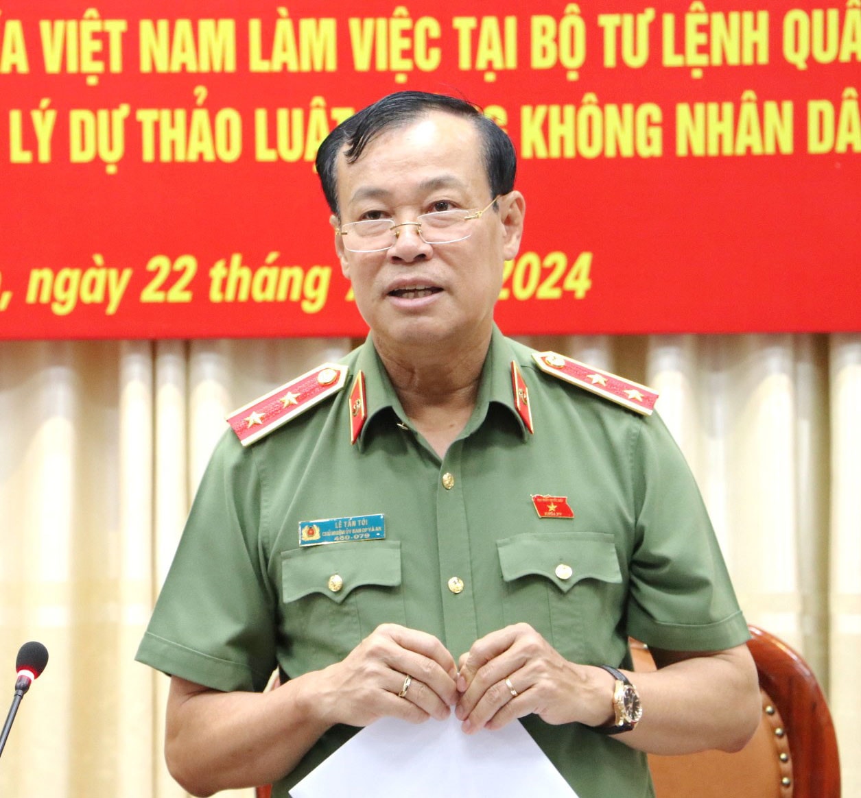 Phó Chủ tịch Quốc hội, Thượng tướng Trần Quang Phương làm việc với Bộ Tư lệnh Quân khu I -0