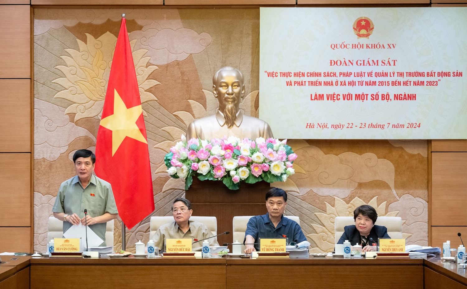 Phó Chủ tịch Quốc hội Nguyễn Đức Hải chủ trì làm việc với 4 Bộ về quản lý thị trường bất động sản và nhà ở xã hội -0