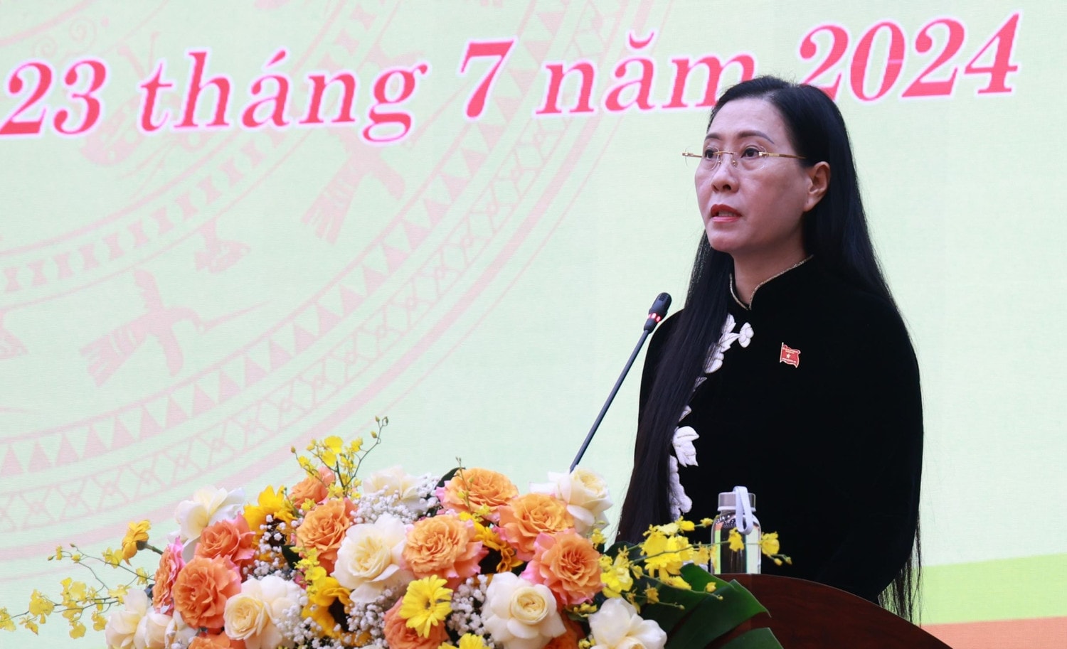 Bí thư Tỉnh ủy, Chủ tịch HĐND tỉnh Bùi Thị Quỳnh Vân phát biểu khai mạc kỳ họp Quảng Ngãi khai mạc Kỳ họp 25 để thông qua nhiều nội dung phát triển kinh tế - xã hội quan trọng -0