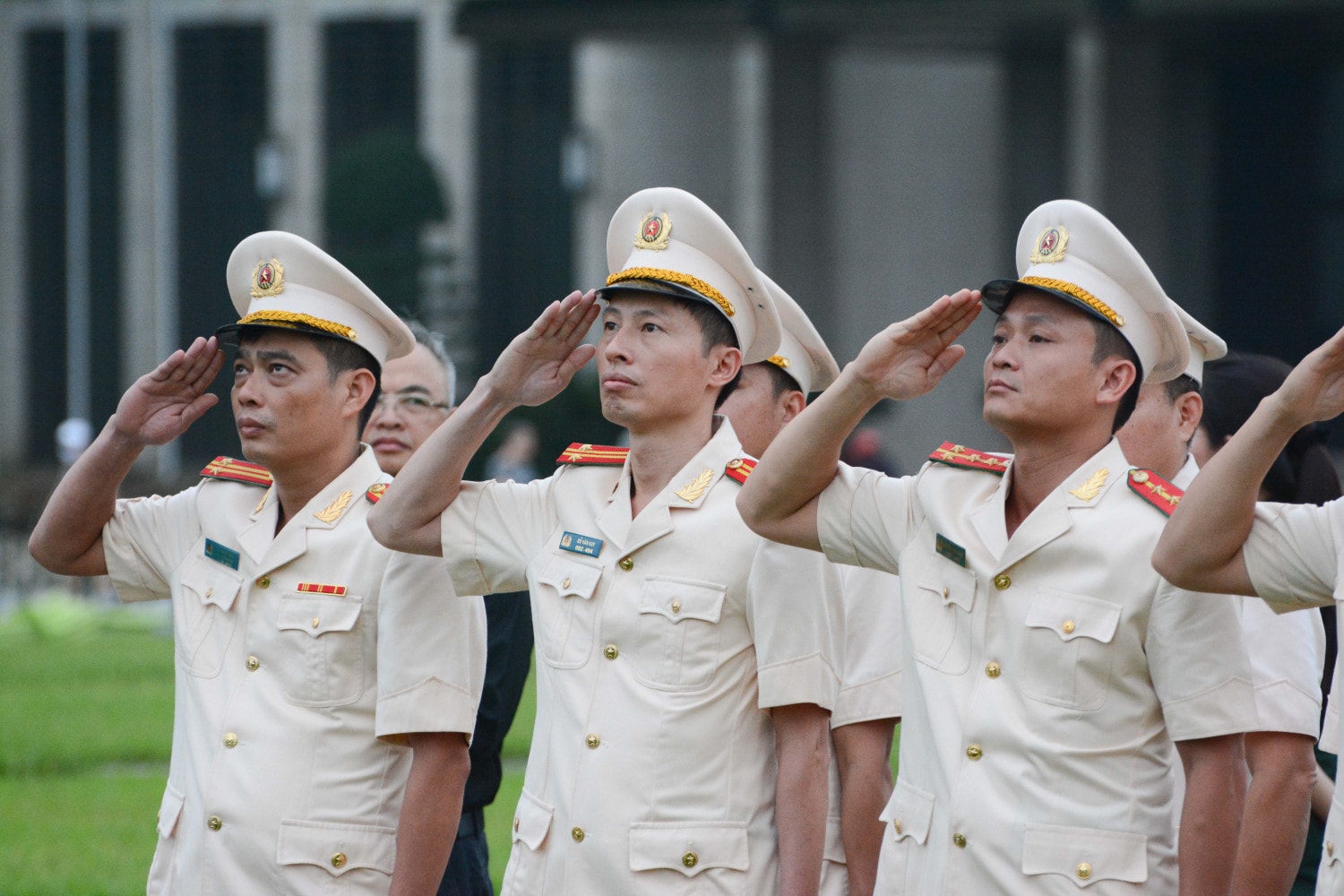 Trang nghiêm Lễ thượng cờ rủ Quốc tang Tổng Bí thư Nguyễn Phú Trọng -1