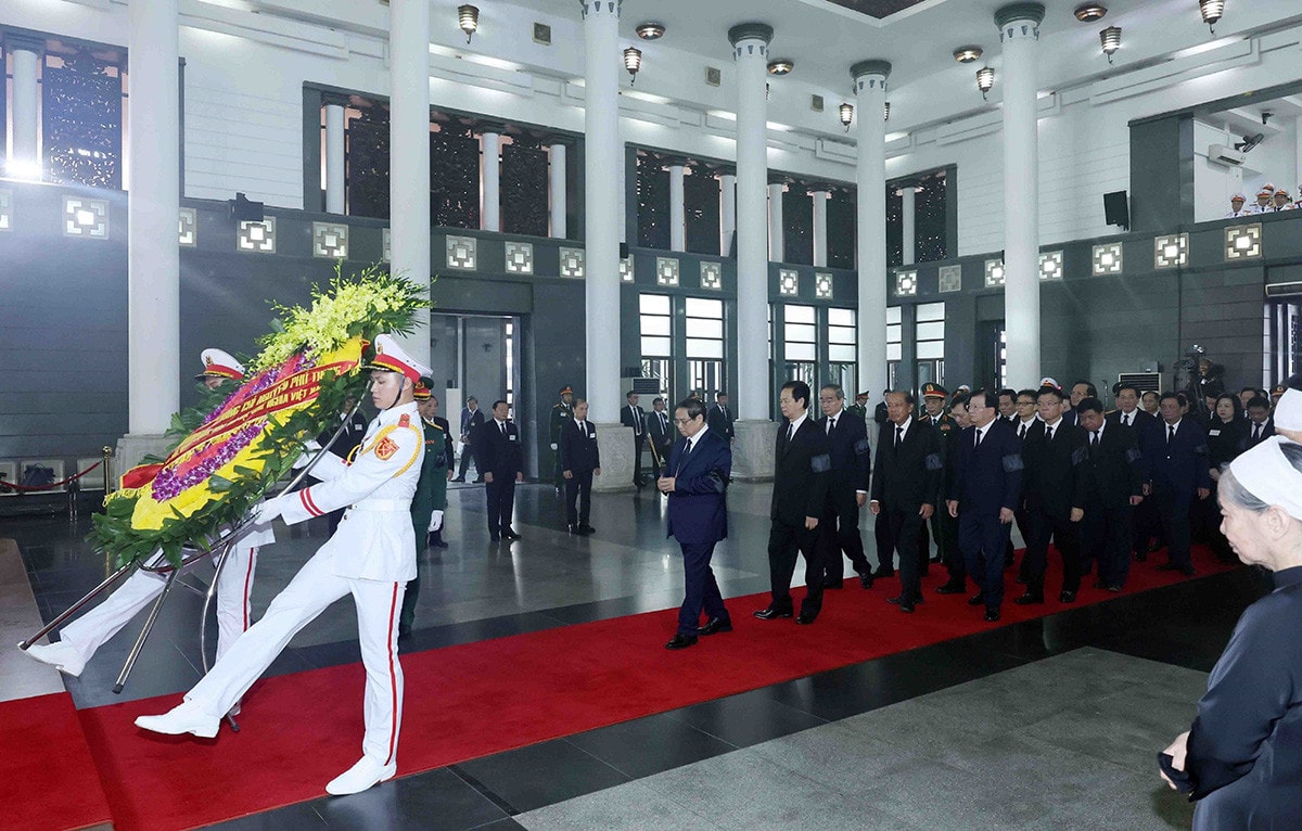 Lãnh đạo Đảng, Nhà nước, Mặt trận Tổ quốc Việt Nam viếng Tổng Bí thư Nguyễn Phú Trọng -2