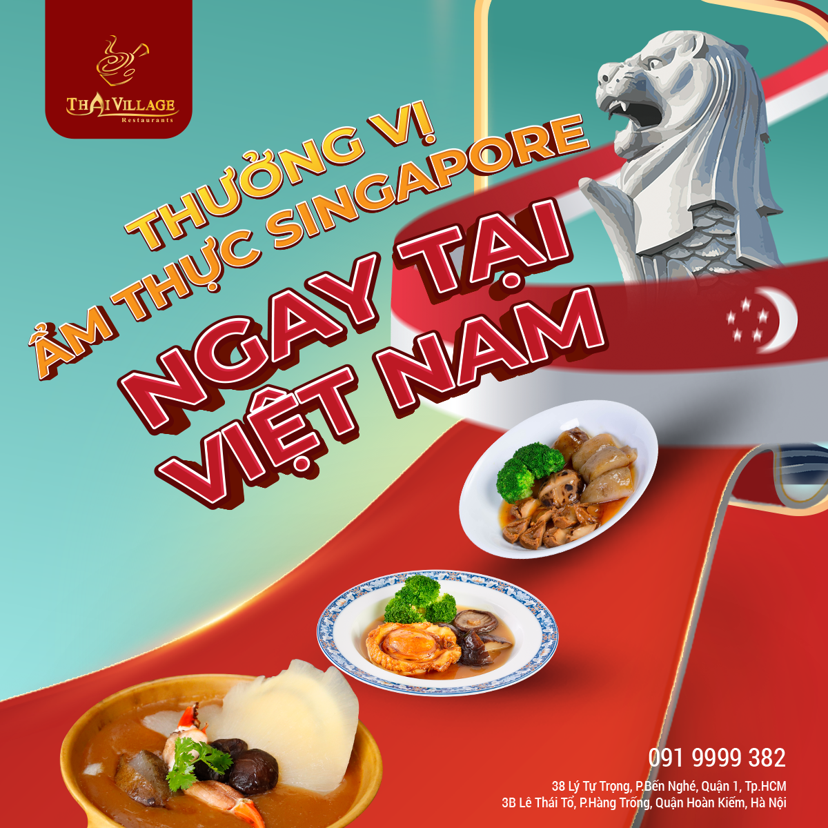 Thưởng Vị Ẩm Thực Singapore ngay tại Việt Nam -0