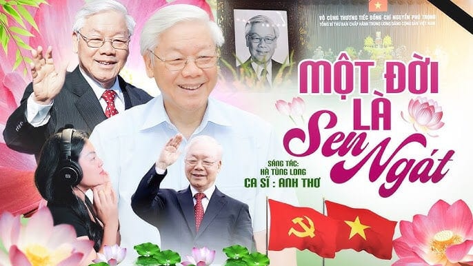 Nhiều người bật khóc khi nghe Anh Thơ hát “Một đời là sen ngát” về Tổng Bí thư Nguyễn Phú Trọng -0