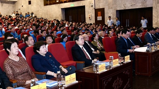 Chủ tịch Quốc hội Trần Thanh Mẫn dự Lễ trao Giải thưởng Nguyễn Văn Linh lần thứ IV