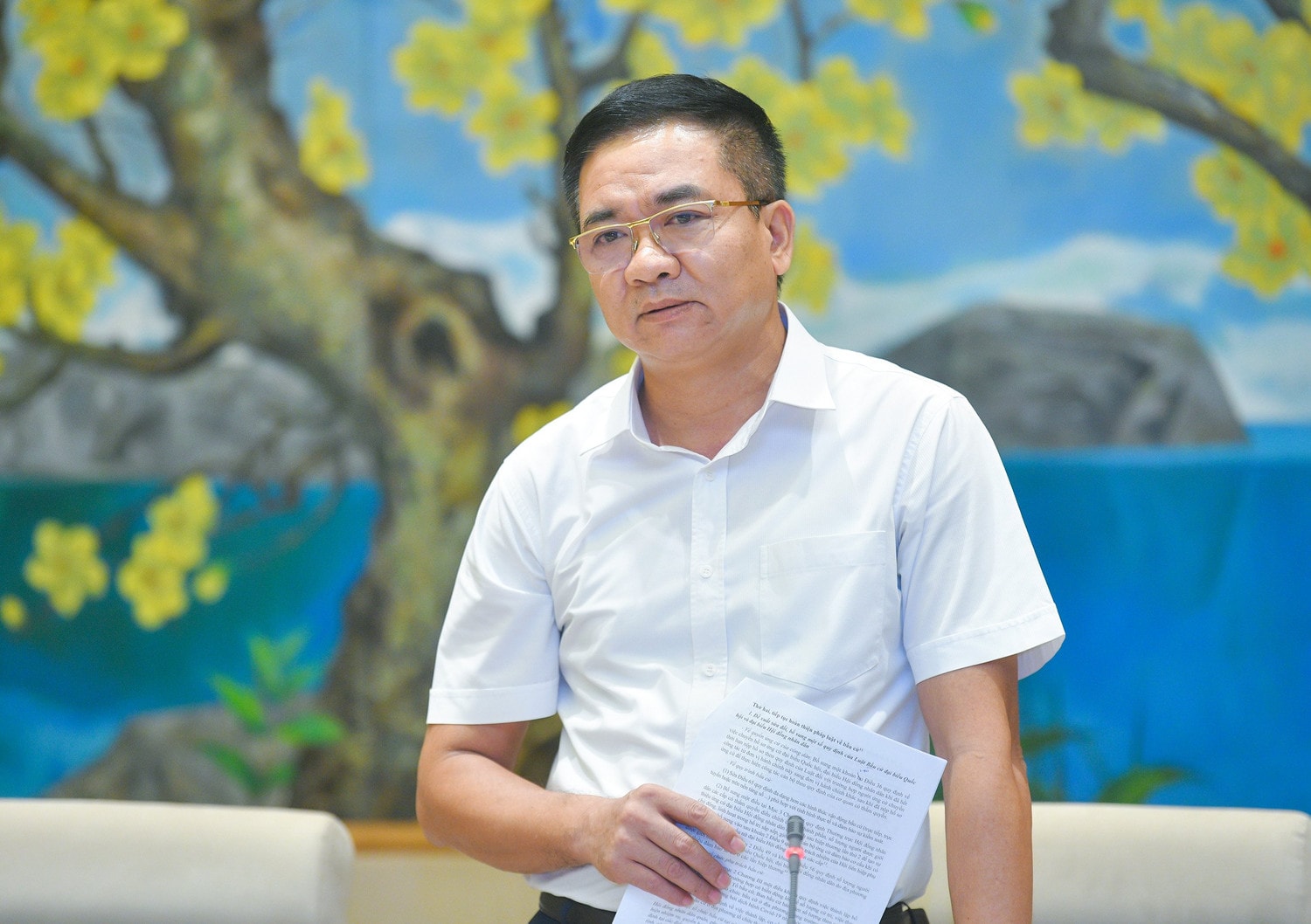 Phó Chủ nhiệm Ủy ban Quốc phòng và An ninh, Trung tướng Nguyễn Minh Đức cho ý kiến vào dự thảo Đề án