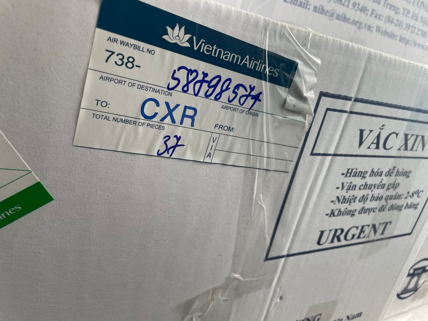 Vietnam Airlines tiếp tục vận chuyển miễn cước vắc xin cho Chương trình Tiêm chủng mở rộng Quốc gia -0