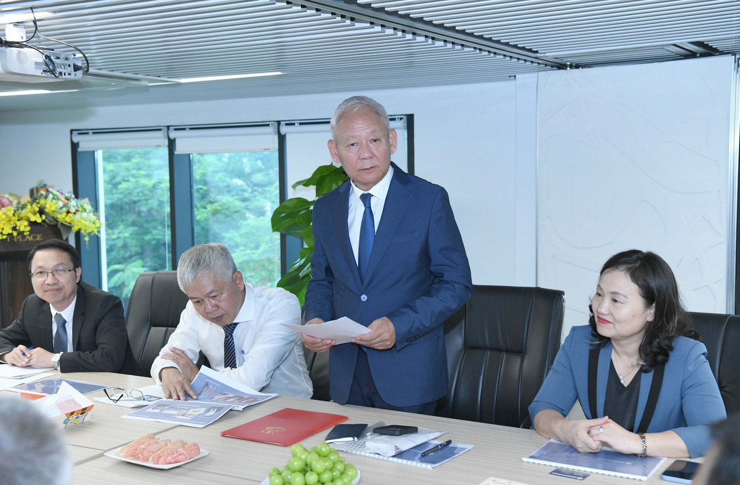 Viện trưởng Viện Chiến lược phát triển kinh tế số, TS. Trần Văn Phát biểu tại sự kiện Viện Chiến lược phát triển kinh tế số và Tập đoàn Neuman & Esserký Biên bản ghi nhớ hợp tác -0