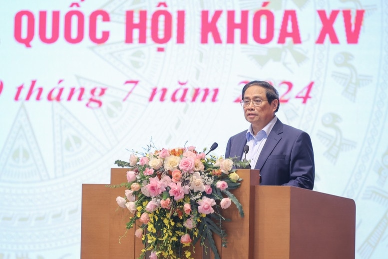 Thủ tướng Phạm Minh Chính chủ trì Hội nghị quán triệt, triển khai một số Luật, Nghị quyết của Quốc hội khóa XV -0
