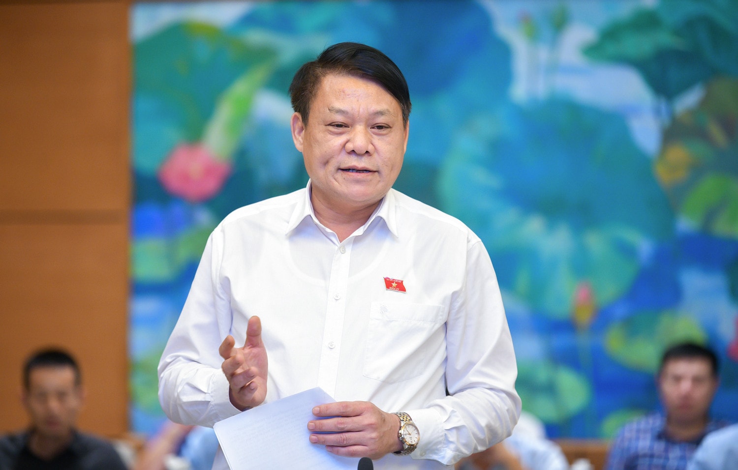 ĐBQH Nguyễn Thành Nam (Phú Thọ) phát biểu tại hội thảo
