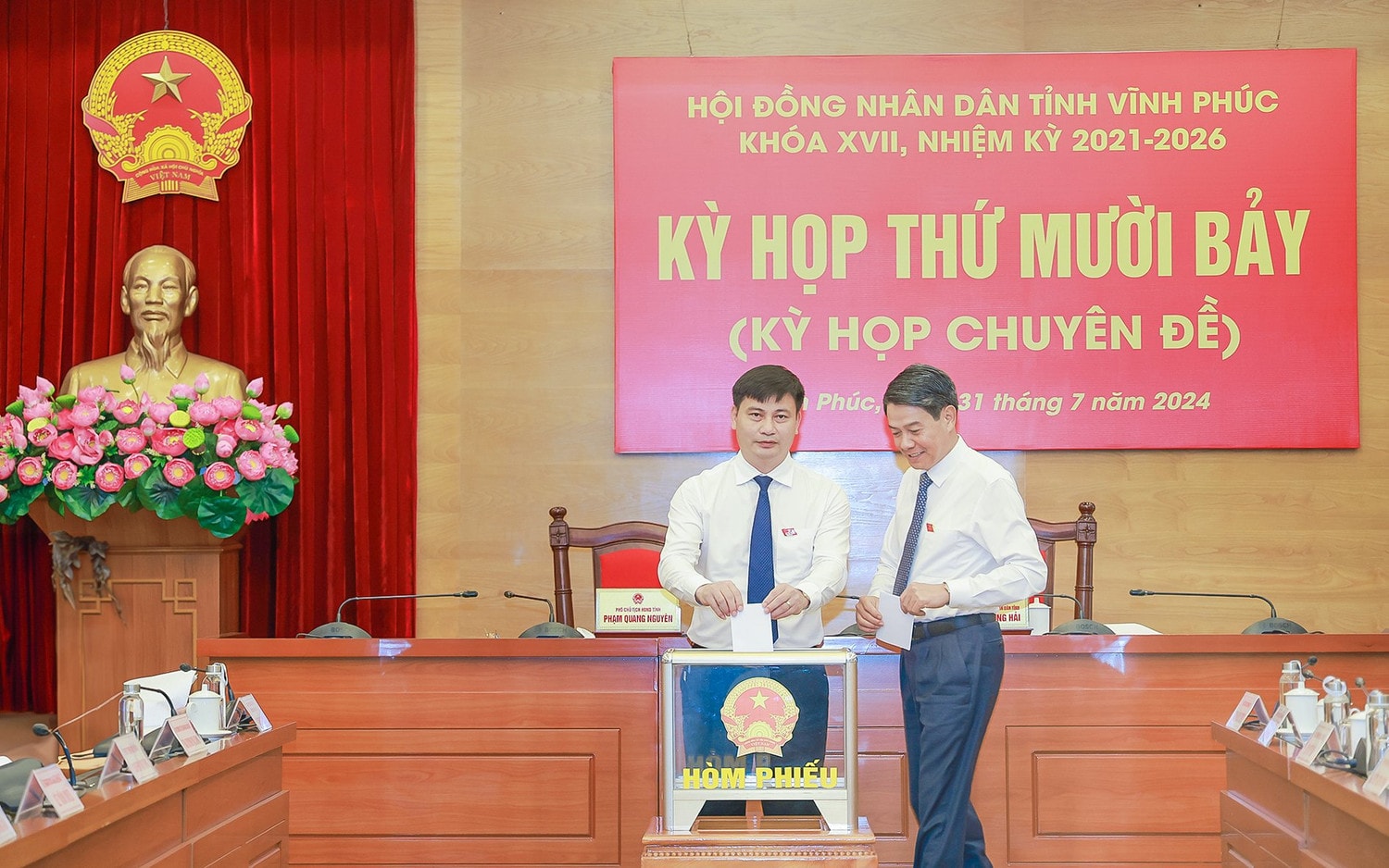 Ông Trần Duy Đông được bầu giữ chức Chủ tịch UBND tỉnh Vĩnh Phúc nhiệm kỳ 2021 – 2026 -0