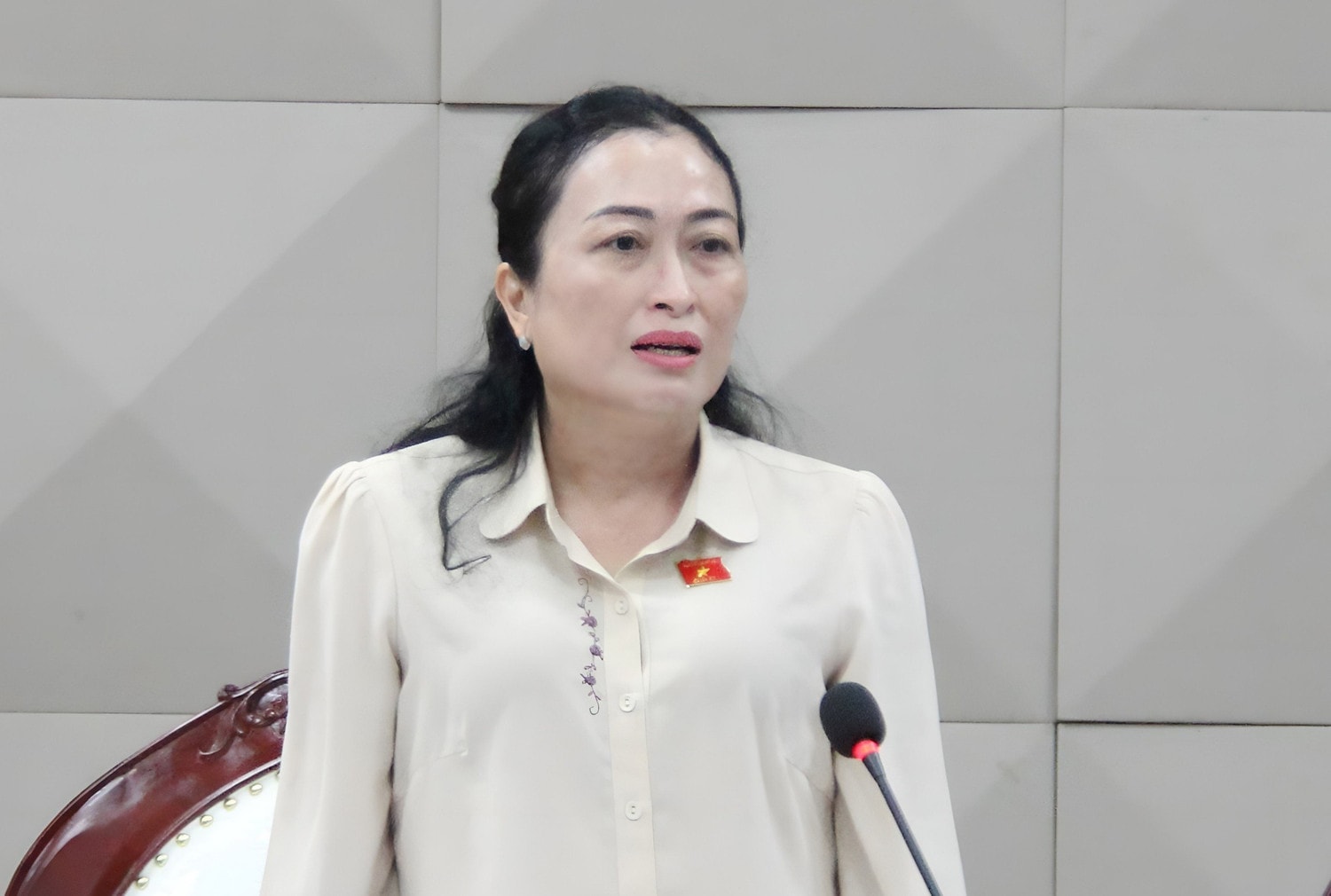 Đoàn giám sát của Hội đồng Dân tộc làm việc tại huyện Bắc Trà My -0