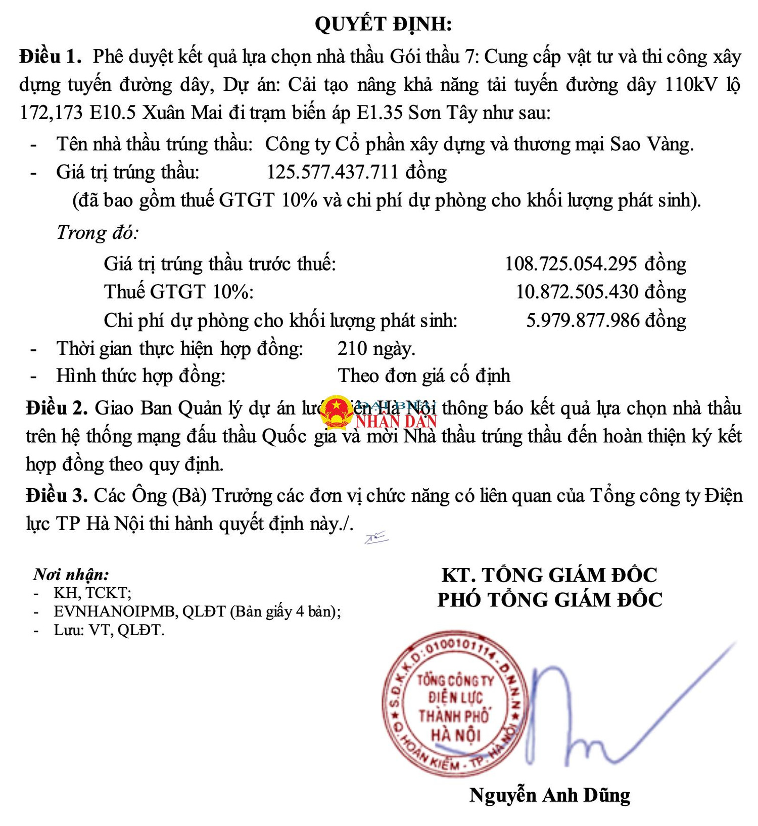 Điểm mặt các gói có tỷ lệ tiết kiệm ngân sách thấp do Tổng Công ty Điện lực Hà Nội làm chủ đầu tư -0