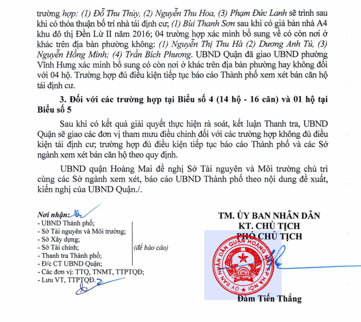 Vụ cử tri kêu cứu mua nhà tái định cư gần 10 năm không được bàn giao: Khẩn trương rà soát, hỗ trợ tái định cư cho người dân -0