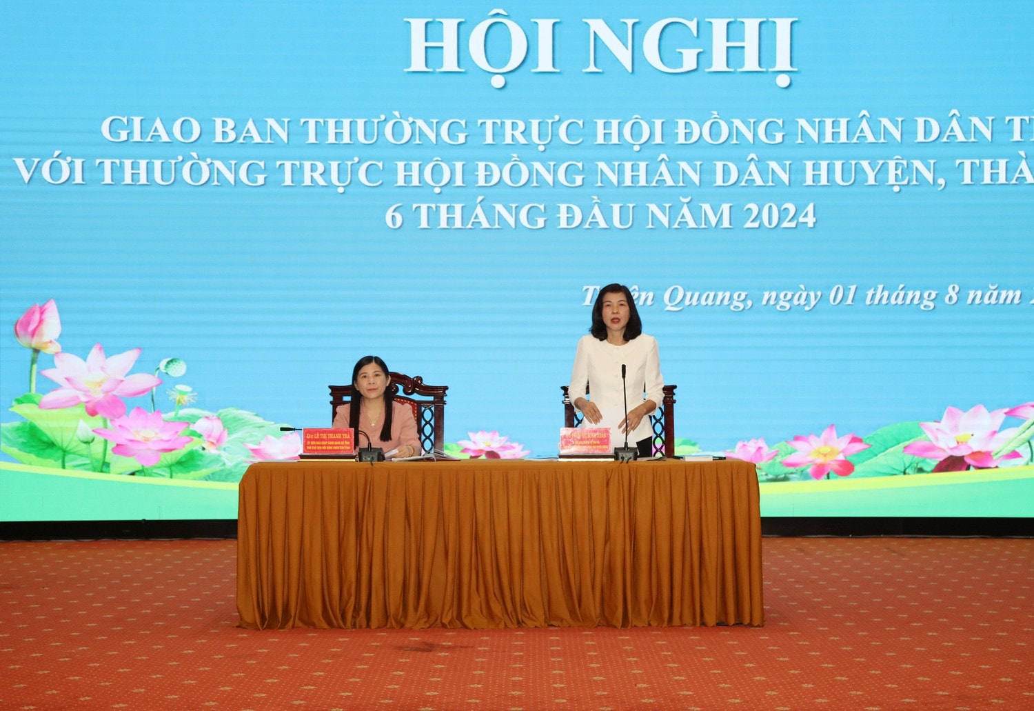 Chủ tọa điều hành hội nghị. Ảnh: An Nhiên Tiếp tục đổi mới hoạt động theo đúng phương châm