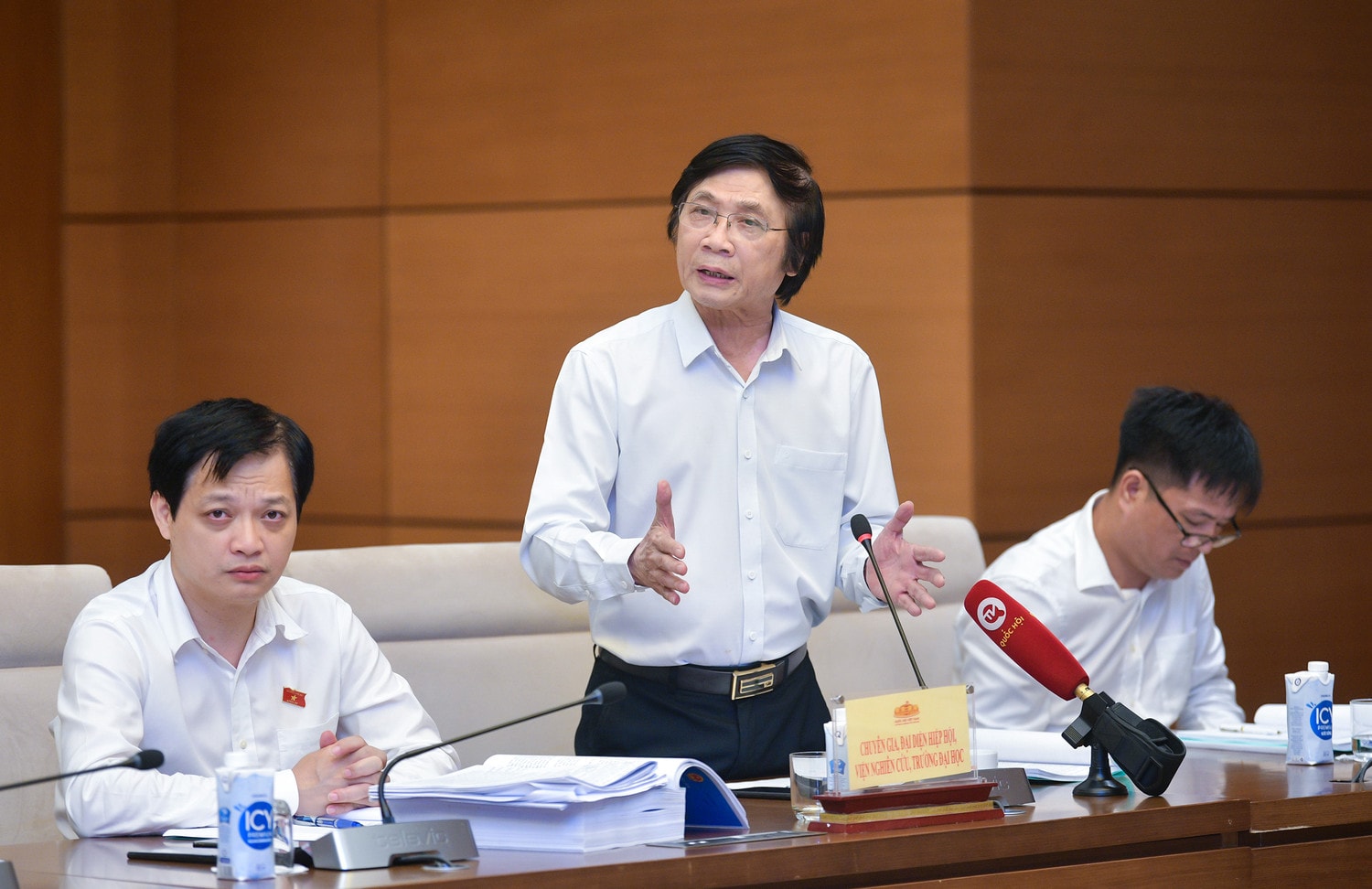 Kiến trúc sư, Chủ tịch Hội Quy hoạch phát triển đô thị Việt Nam Trần Ngọc Chính phát biểu - Ảnh: Thanh Hải