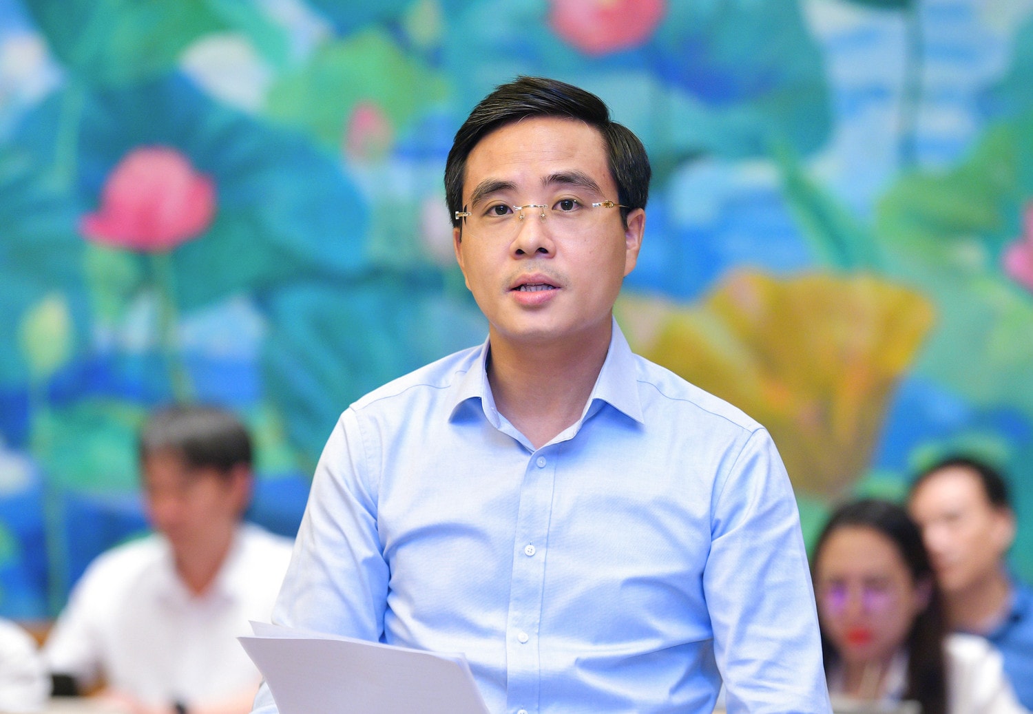 Ủy viên chuyên trách Ủy ban Kinh tế Nguyễn Thanh Công phát biểu - Ảnh: Thanh Hải