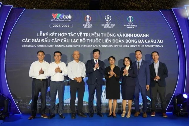 VTVcab sở hữu quyền phát sóng các giải đấu cấp Câu lạc bộ của UEFA trong 3 mùa giải