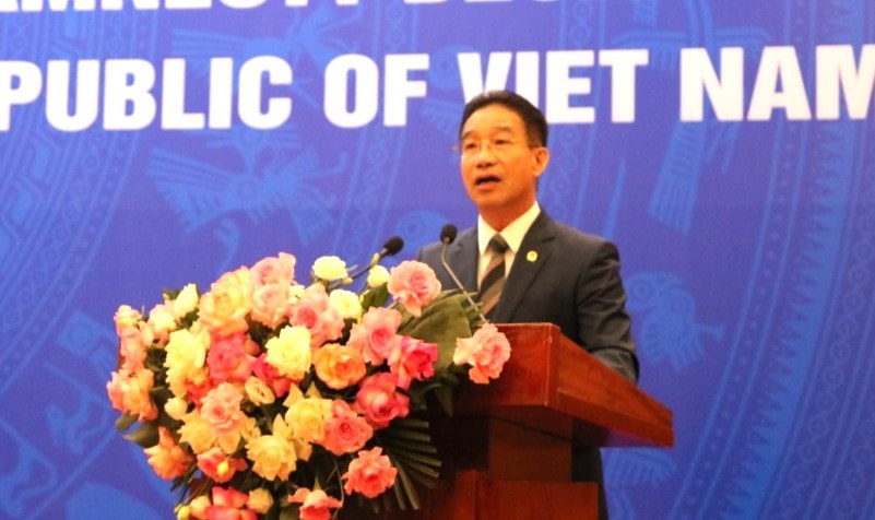 Phó Chủ nhiệm Văn phòng Chủ tịch Nước Phạm Thanh Hà công bố quyết định đặc xá của Chủ tịch Nước - Ảnh H.Ngọc
