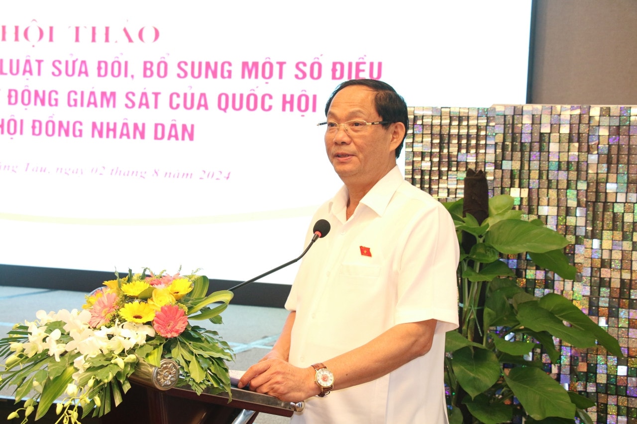 Phó Chủ tịch Quốc hội, Thượng tướng Trần Quang Phương phát biểu tại Hội thảo Phó Chủ tịch Quốc hội, Thượng tướng Trần Quang Phương dự Hội thảo về sửa đổi Luật Hoạt động giám sát của Quốc hội và HĐND -0