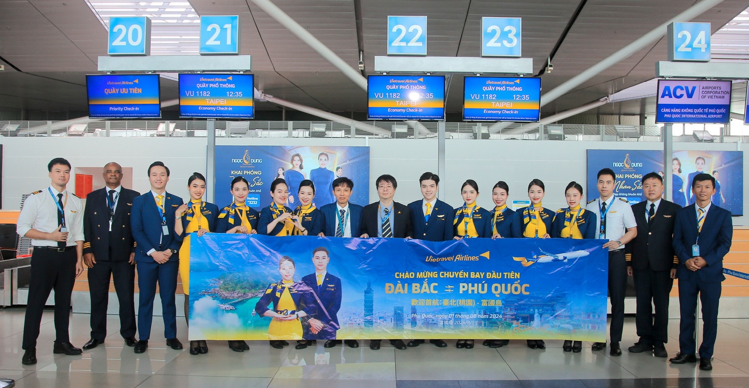 Vietravel Airlines chào mừng chuyến bay đầu tiên kết nối Đài Bắc (TPE) – Phú Quốc (PQC) -0