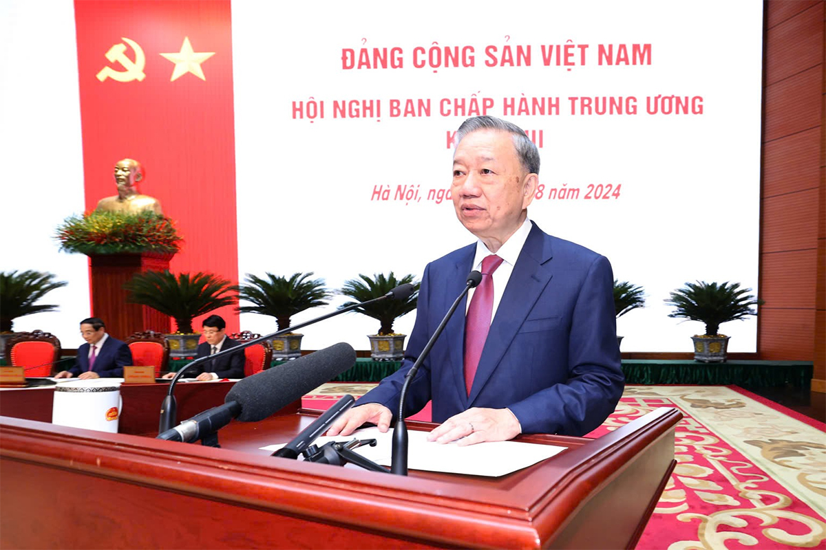 President of the Socialist Republic of Vietnam To Lam has been elected as General Secretary. Photo: Tri Dung Party Central Committee elects General Secretary -0