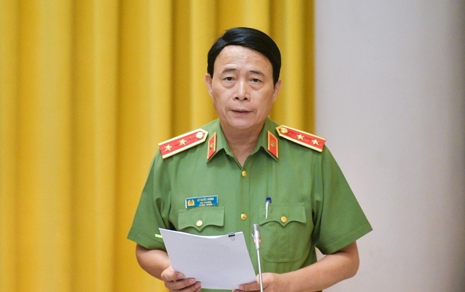 Thứ trưởng Bộ Công an, Trung tướng Lê Quốc Hùng - Ảnh H.Ngọc