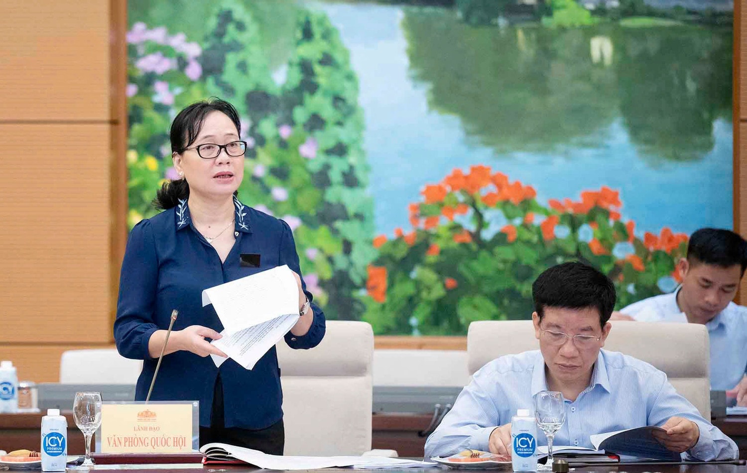 Phó Chủ tịch Quốc hội Nguyễn Khắc Định chủ trì họp giao ban giữa Lãnh đạo Quốc hội và Thường trực các cơ quan của Quốc hội -0