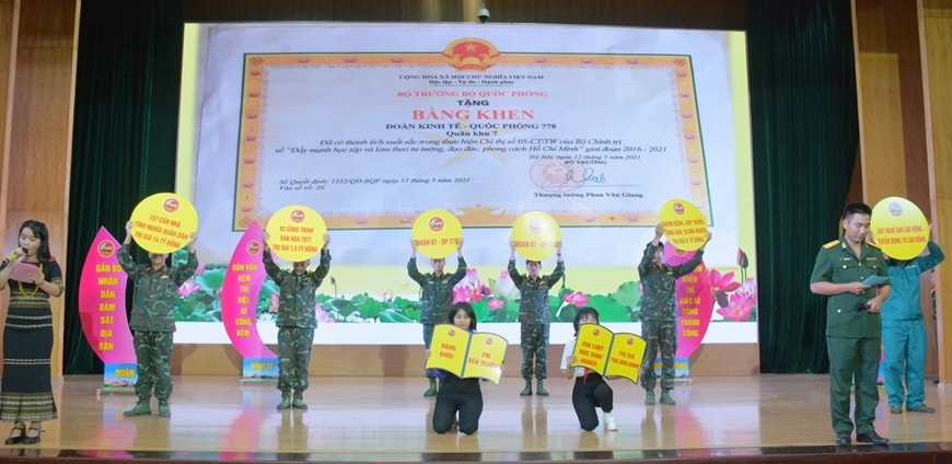 Hội thi Dân vận khéo trong lực lượng vũ trang Quân khu 7 năm 2024 -0