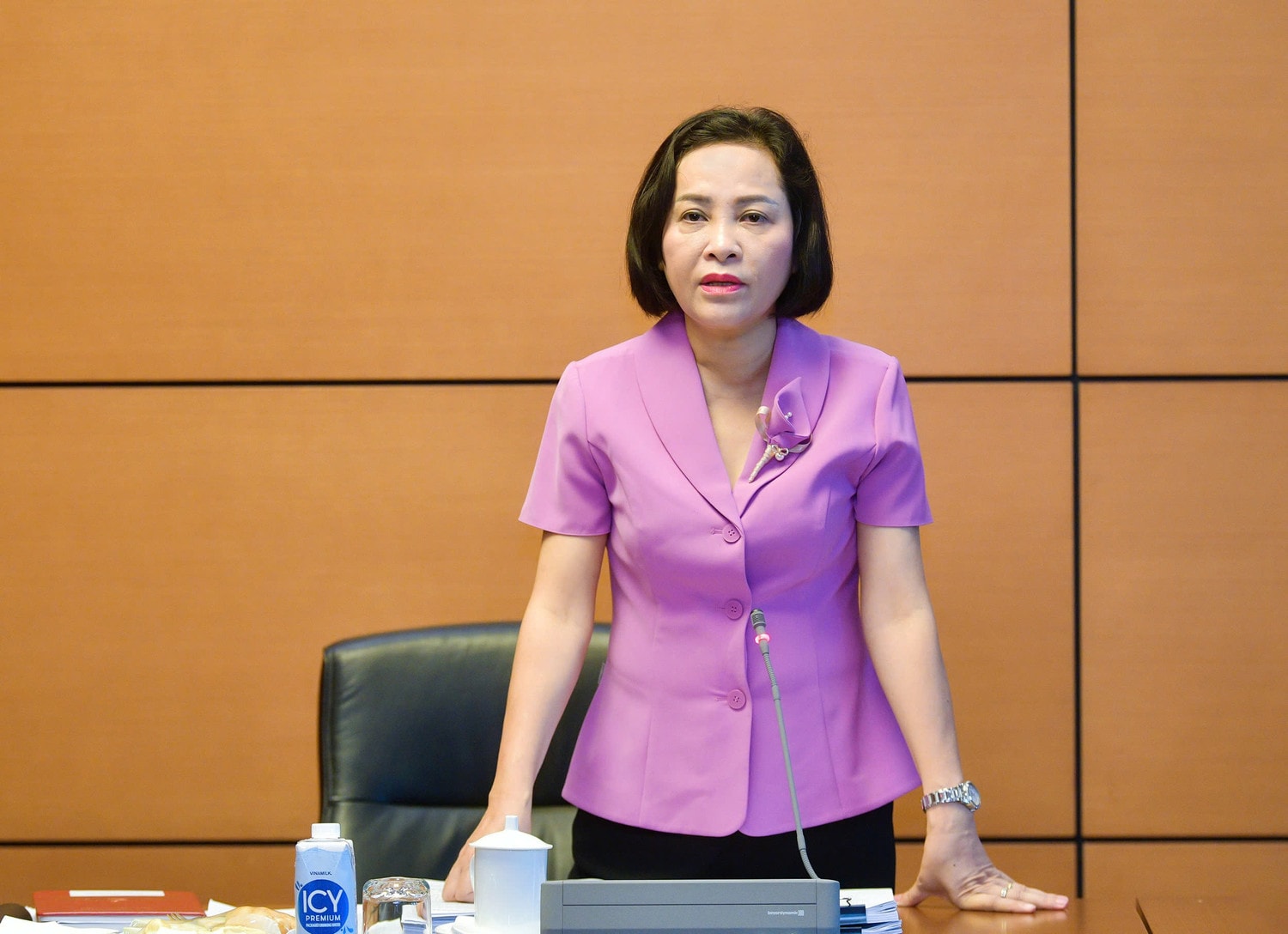 Phó Chủ tịch Quốc hội Nguyễn Thị Thanh chủ trì làm việc với Thường trực Ủy ban Xã hội về việc báo cáo tiếp thu, giải trình chỉnh lý dự án Luật Dược (sửa đổi) và Luật Công đoàn (sửa đổi) -0