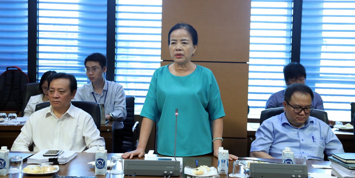 Phó Chủ nhiệm Ủy ban Xã hội Nguyễn Thị Kim Thúy phát biểu tại cuộc làm việc Phó Chủ tịch Quốc hội Nguyễn Thị Thanh chủ trì làm việc với Thường trực Ủy ban Xã hội về việc báo cáo tiếp thu, giải trình chỉnh lý dự án Luật Dược (sửa đổi) và Luật Công đoàn (sửa đổi) -0