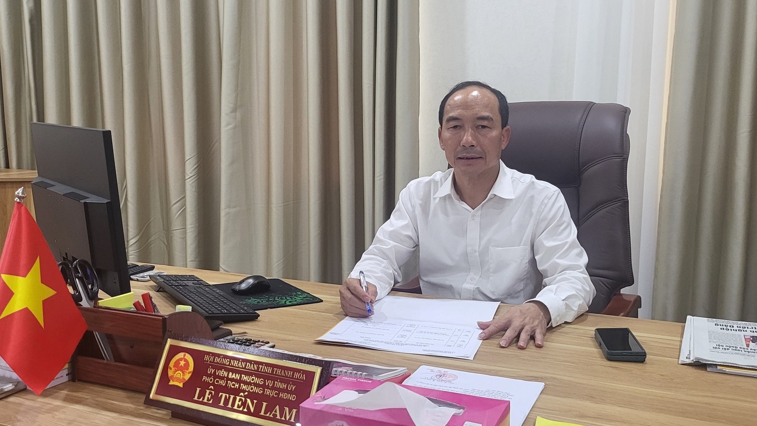 Phó Chủ tịch Thường trực HĐND tỉnh Thanh Hóa Lê Tiến Lam