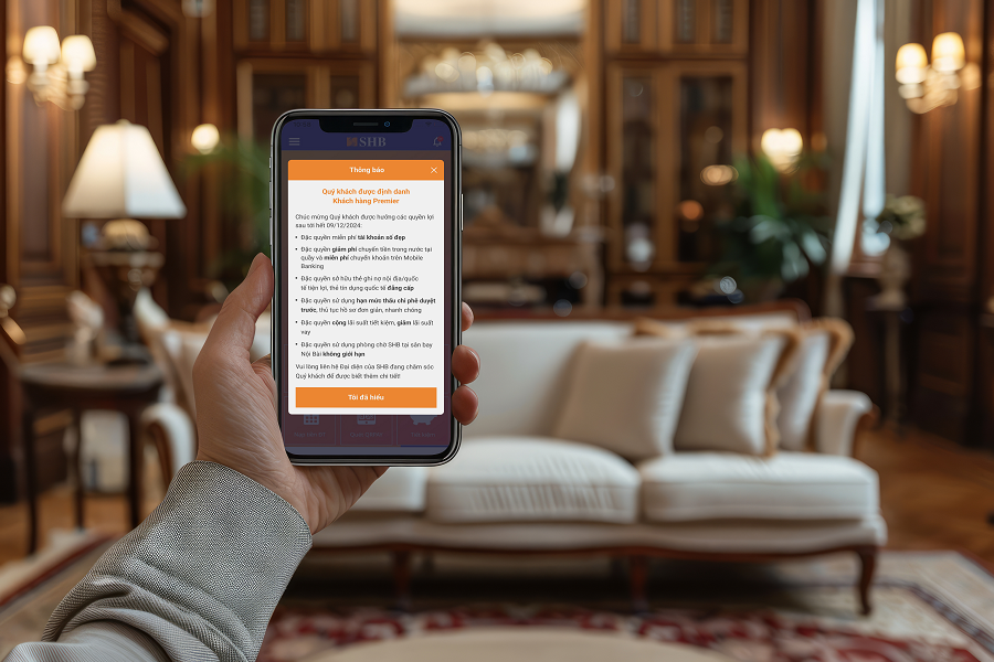SHB Mobile cập nhật tính năng dành riêng cho khách hàng cao cấp -0