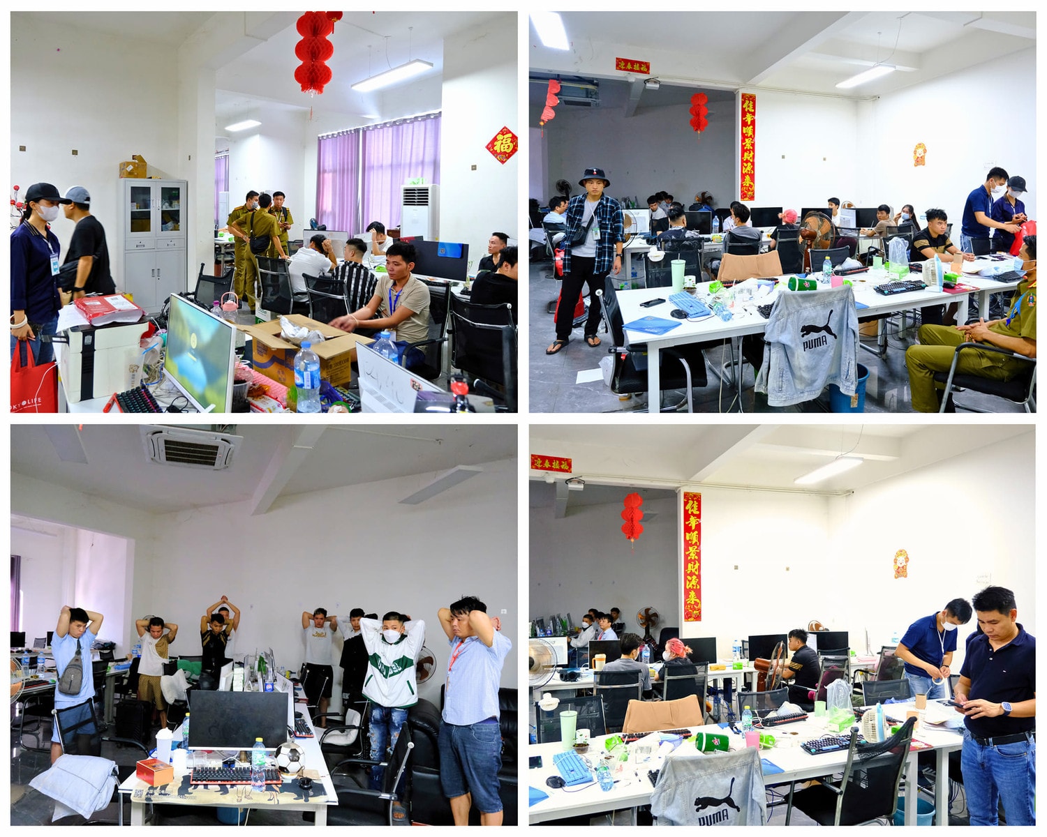 Triệt phá tổ chức tội phạm lừa đảo quốc tế, bắt giữ 155 đối tượng -0