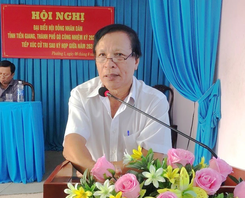 Tiền Giang: Đại biểu HĐND tỉnh và TP. Gò Công tiếp xúc cử tri sau kỳ họp thường lệ giữa năm -0
