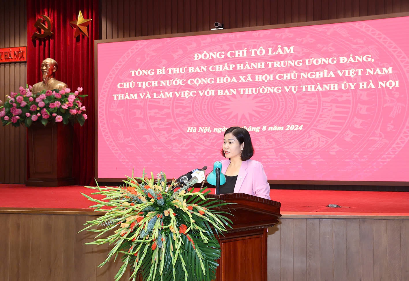 Tổng Bí thư, Chủ tịch nước Tô Lâm thăm, làm việc với Ban Thường vụ Thành ủy Hà Nội -0