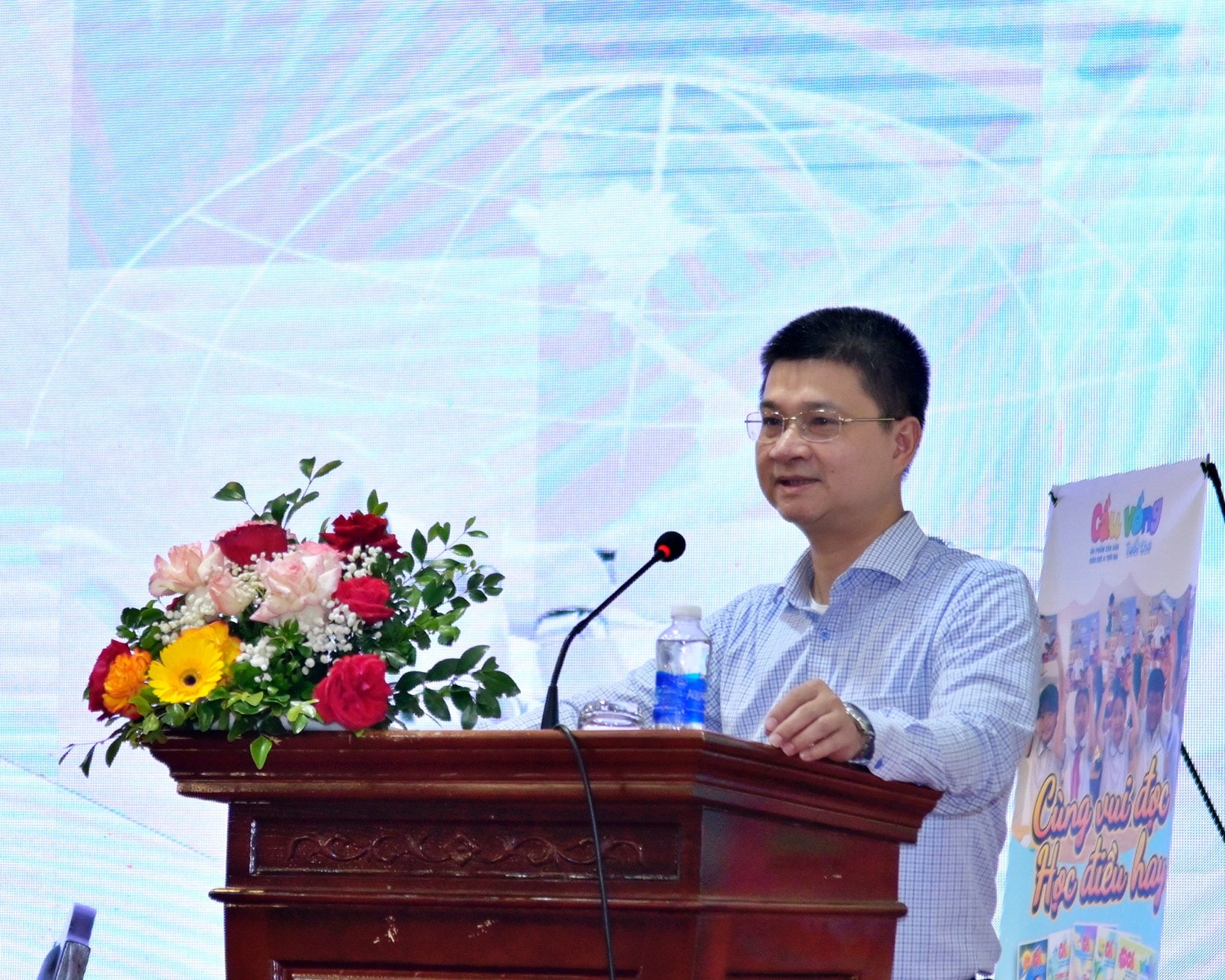 Phó Cục trưởng Cục Công nghệ thông tin (Bộ Giáo dục và Đào tạo) Tô Hồng Nam phát biểu tại triển lãm Trải nghiệm công nghệ giáo dục tại EdTech EXPO 2024 -0