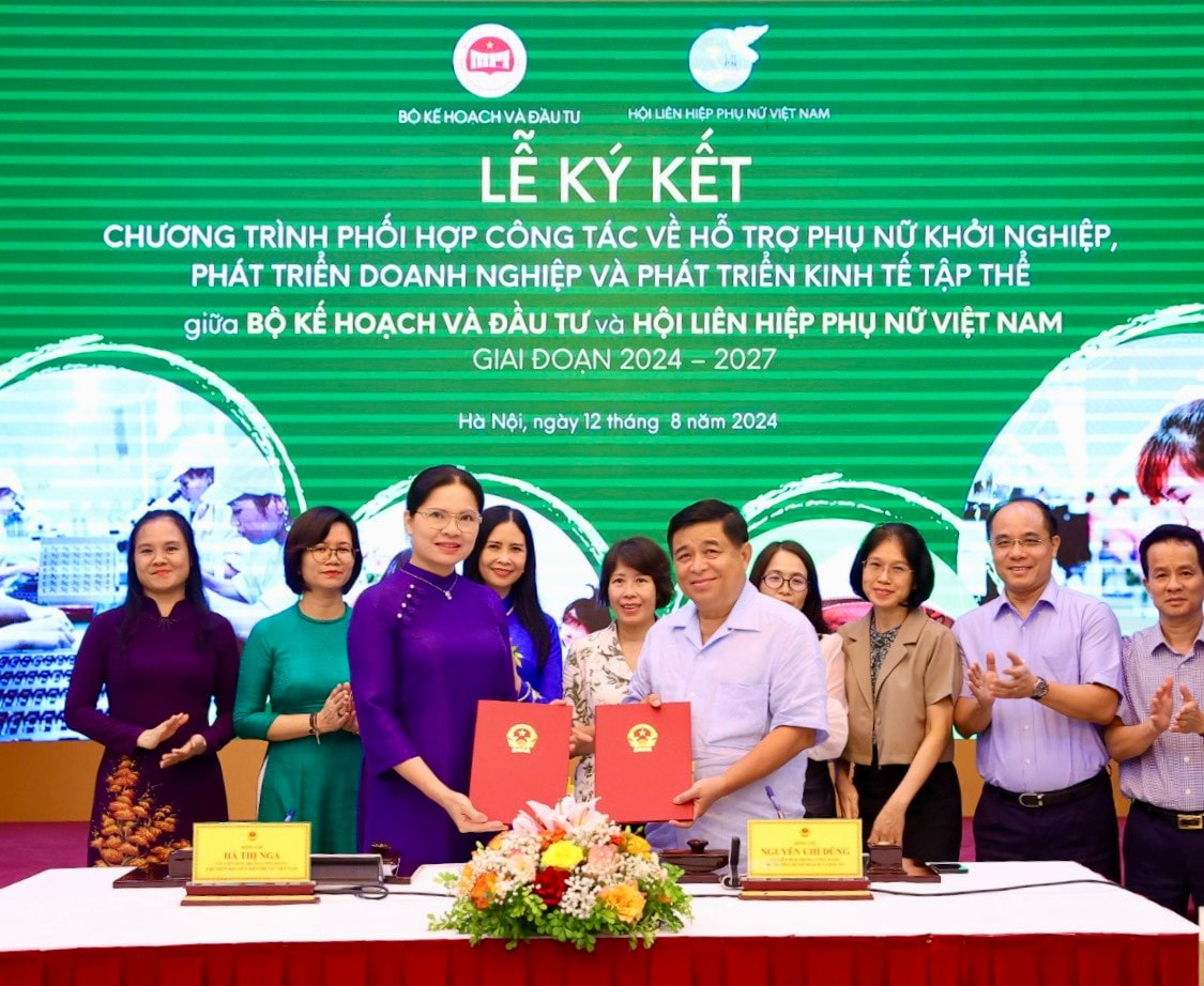 Ký kết hợp tác hỗ trợ phụ nữ khởi nghiệp -0
