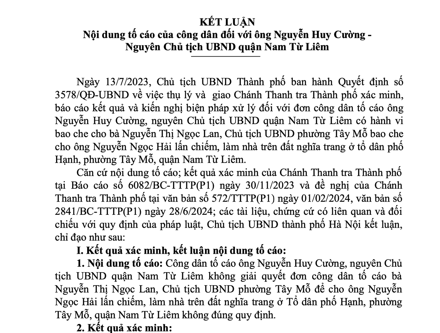 Nhiều tồn tại trong công tác chỉ đạo xử lý vi phạm trật tự xây dựng, giải quyết tố cáo tại UBND quận Nam Từ Liêm -0