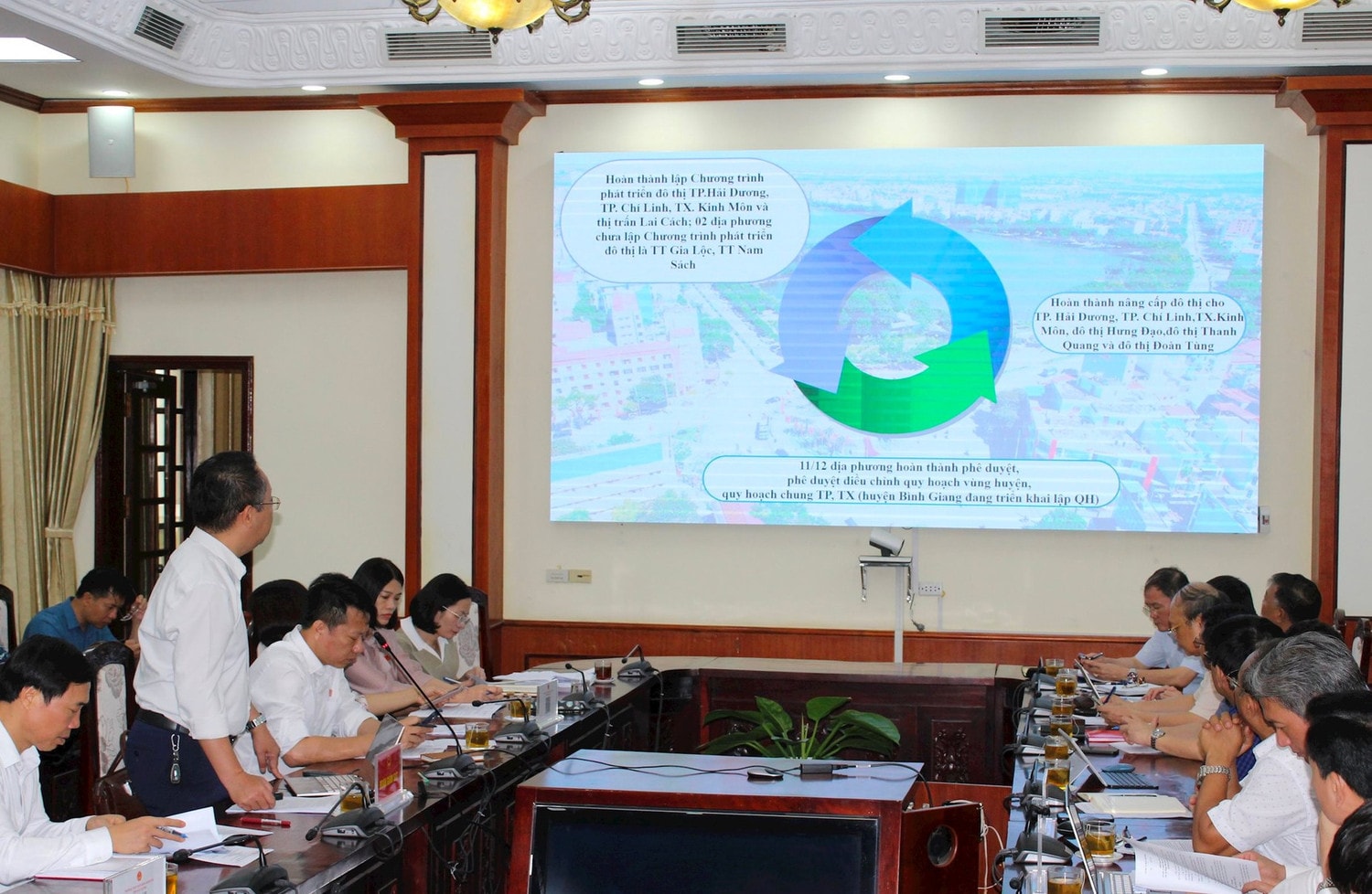 Thường trực HĐND tỉnh Hải Dương tổ chức Hội nghị giám sát công tác quản lý quy hoạch đô thị trên địa bàn - ẢNH P. TUYẾT